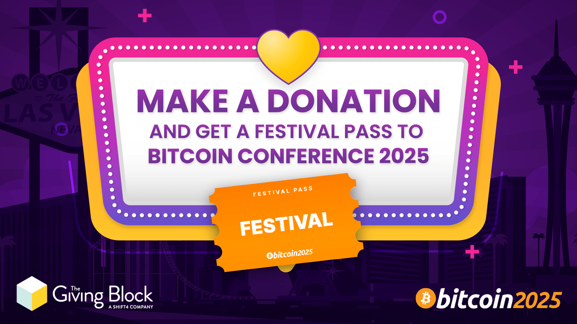 Make a donation and get a festival pass